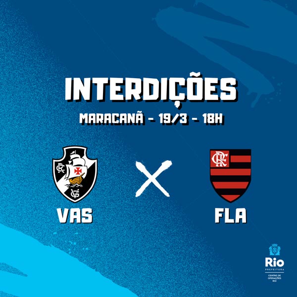 Estacionamento e esquema de trânsito para Vasco x Flamengo - Fim