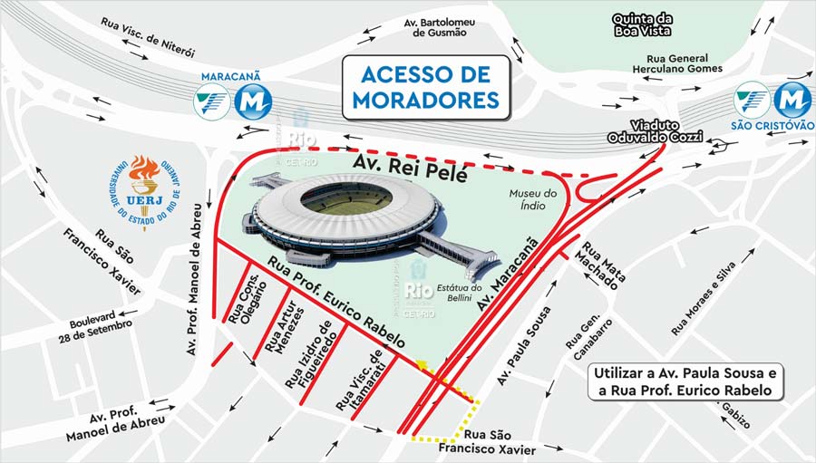 Prefeitura monta esquema operacional especial para a partida entre Flamengo  x Bragantino, no Maracanã – Centro de Operações Rio