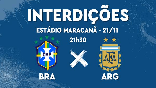 Eliminatórias: Brasil x Argentina será no Maracanã