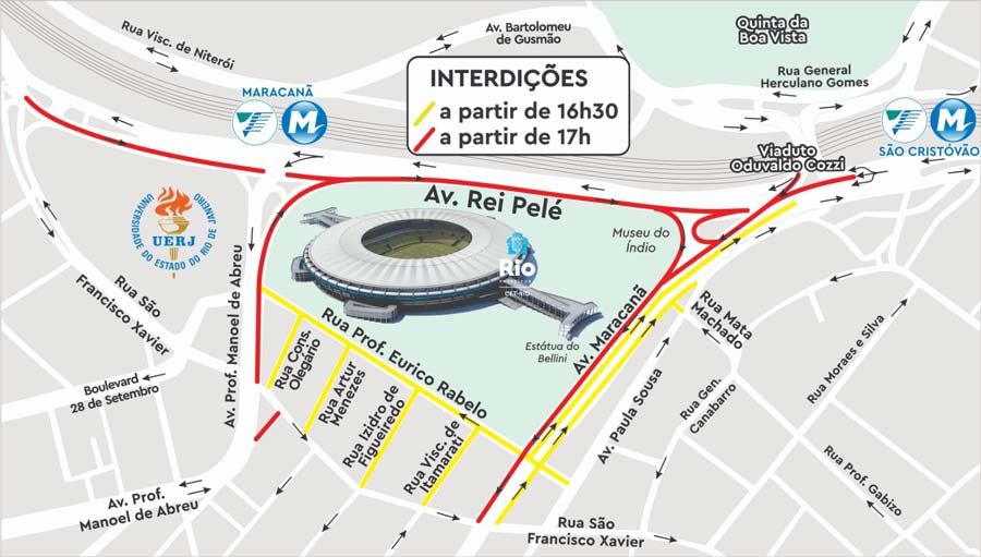 Equipes da Prefeitura do Rio montam esquema especial para Fla x