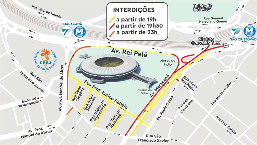 Prefeitura monta esquema operacional especial para a partida entre Flamengo  x Bragantino, no Maracanã – Centro de Operações Rio