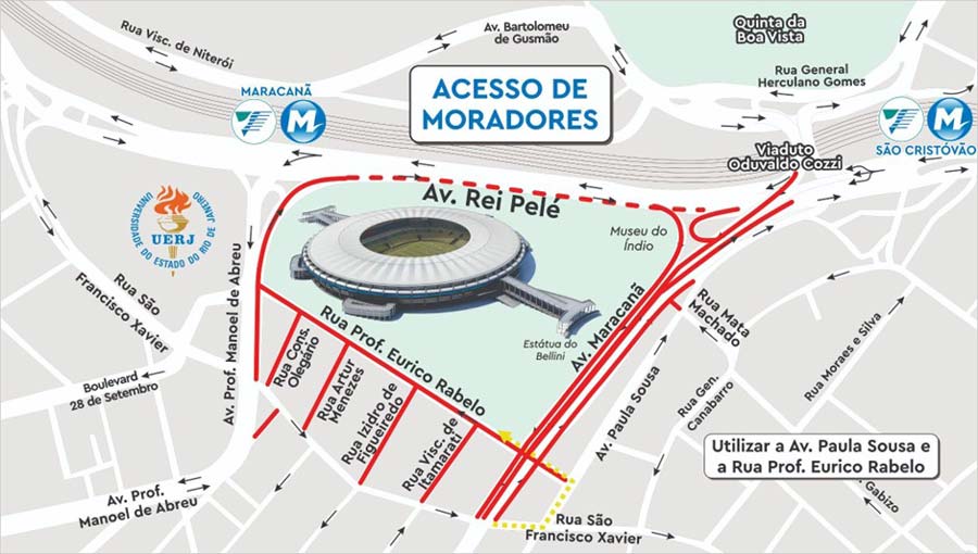 Prefeitura monta esquema operacional especial para a partida entre Flamengo  x Bragantino, no Maracanã – Centro de Operações Rio