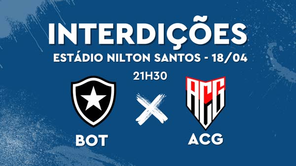 Brasileirão: esquema especial para Botafogo e Atlético-GO no estádio Nilton Santos na quinta-feira (18/04)
