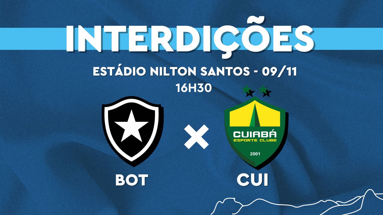 Esquema de trânsito para Botafogo e Cuiabá, neste sábado (09/11), no estádio Nilton Santos