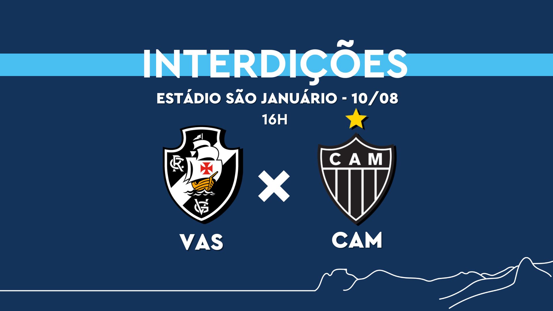 Vasco da Gama terá esquema especial de trânsito no domingo (10/08) para o jogo entre Vasco e Atlético-MG