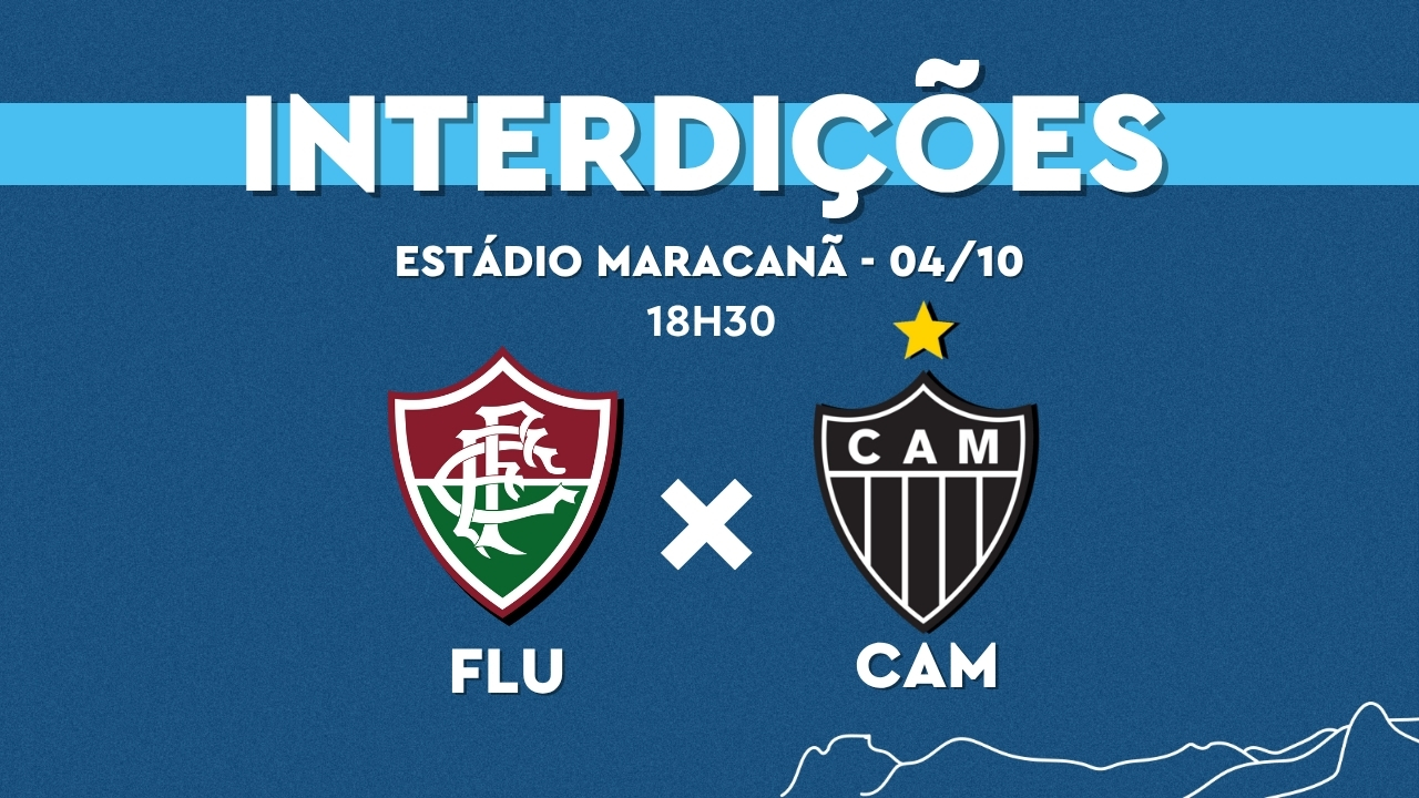 Maracanã: vias do entorno do estádio serão interditadas para Fluminense x Atlético-MG neste sábado (4/10)