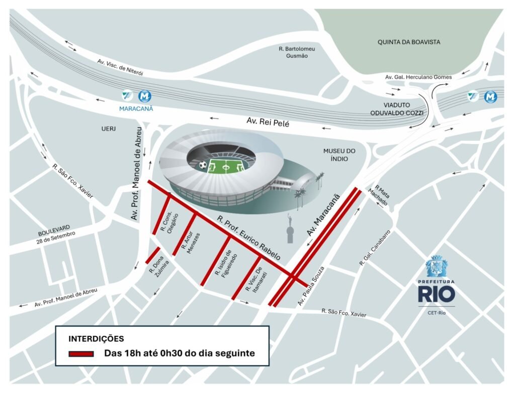 Fluminense x Nova Iguaçu: operação de trânsito para jogo nesta quarta-feira (8/07), no Maracanã