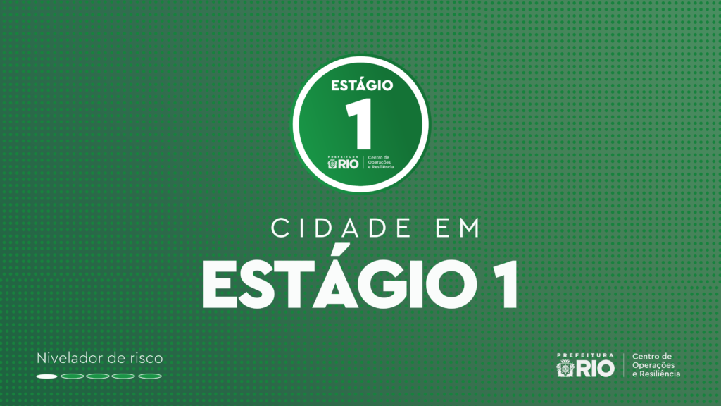 Município do Rio retornou ao Estágio 1 às 19h desta segunda, 03 de agosto de 2026