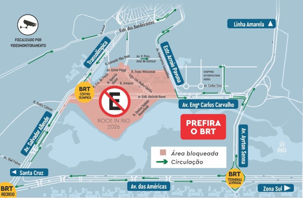 Barra Olímpica: operação especial para o Rock In Rio começa nesta sexta-feira (04/09)